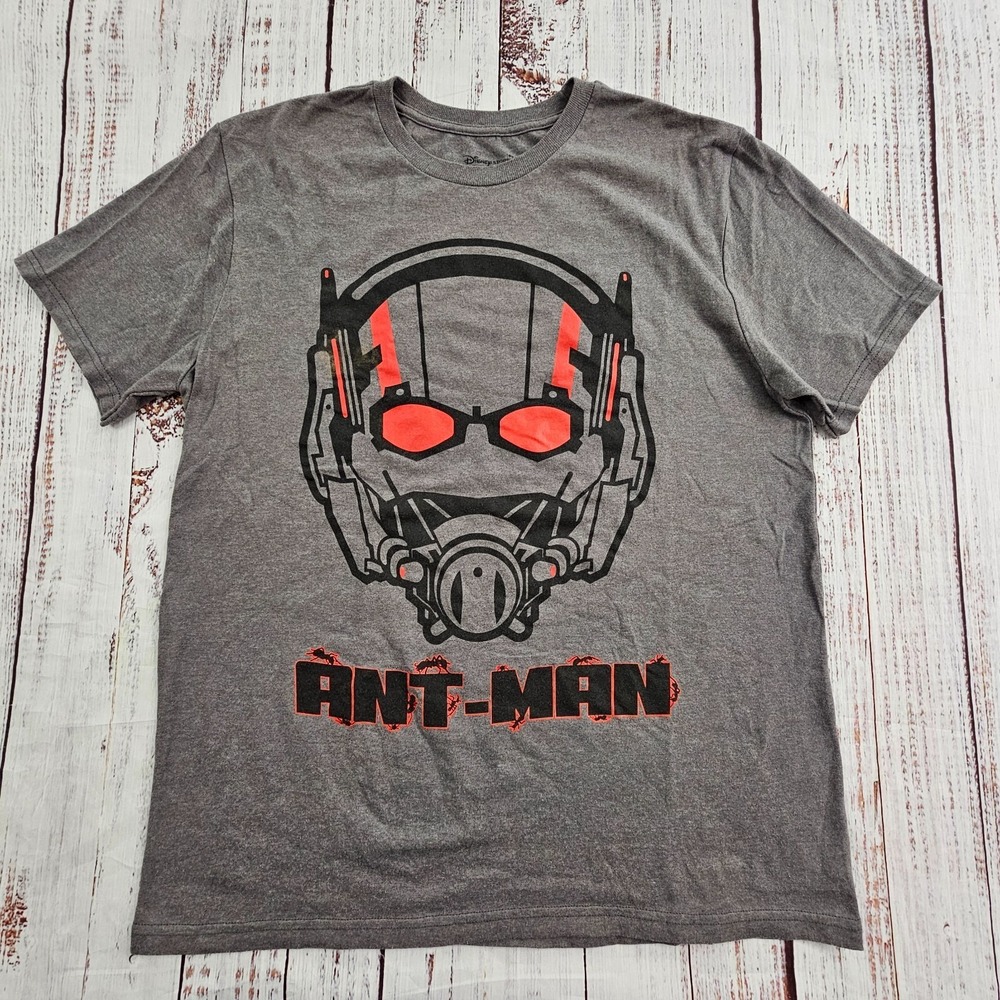 Ant-Man Disney Movie Gray Short Sleeve Cotton Blend T-Shirt Men's M‎